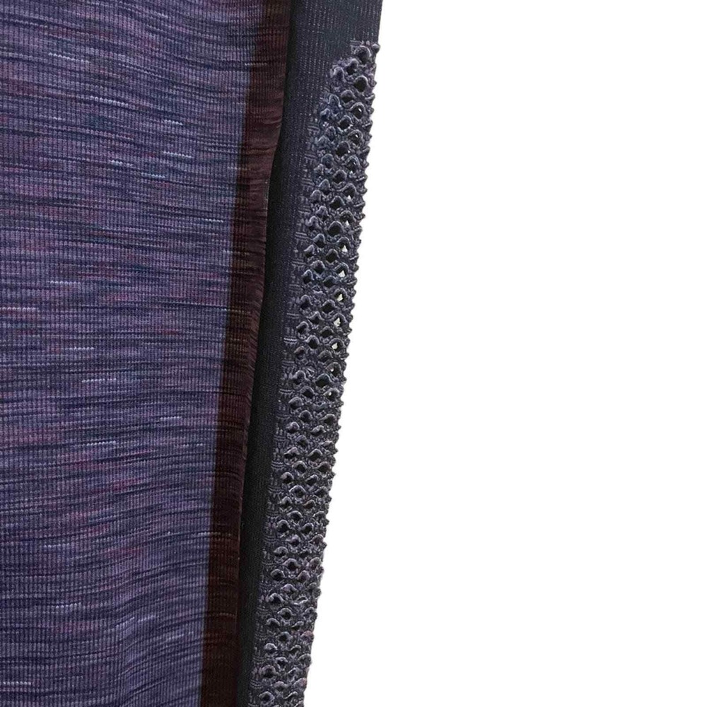 Gap Fit Purple and Black Capri Leggings with Netting Detail Size M - Picture 4 of 7